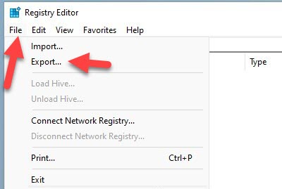 Export Registry In Windows 11