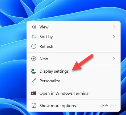 Display Settings In Windows 11
