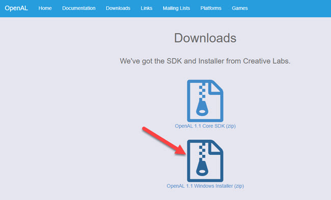 Download OpenAL
