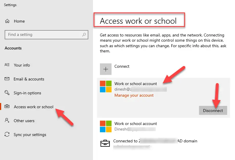 Access Work Or Scshool Account