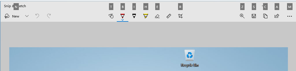 Snip And Sketch Keyboard Shortcuts