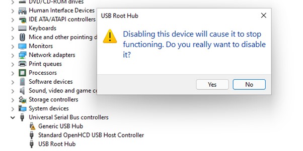 Disable And Enable USB