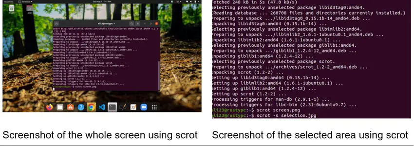 Linux Screenshots By Scrot Tool 1