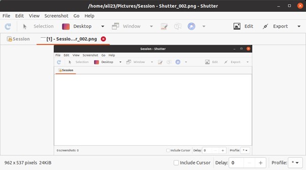 Screenshot By Shutter In Ubuntu