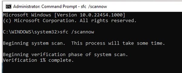 Doing Sfc Check