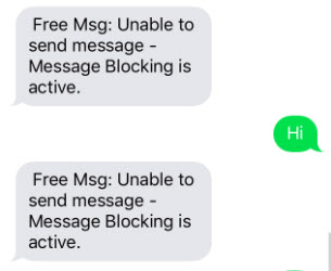 Message Blocking Is Active On IPhone