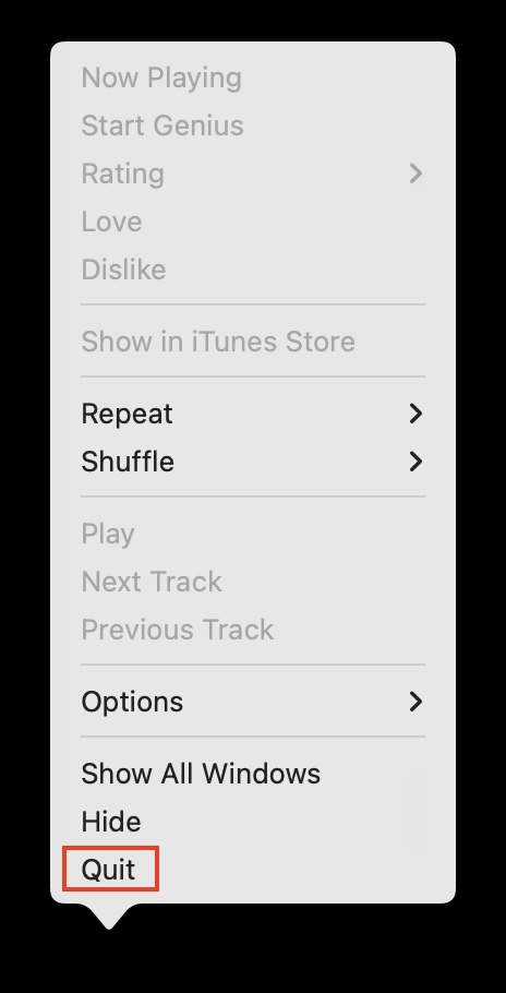 Quit Apple Music On Mac