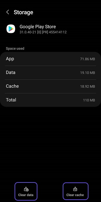 Remove Google Play Store Cache and Data Files 