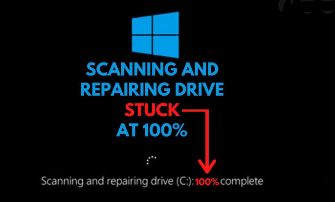 Scanning And Repairing Drive C 100 Complete