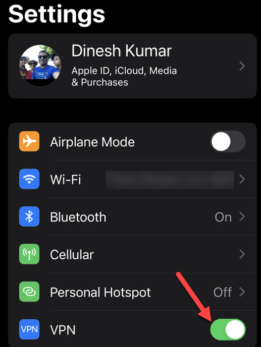 Turn Off Vpn On IPhone Settings