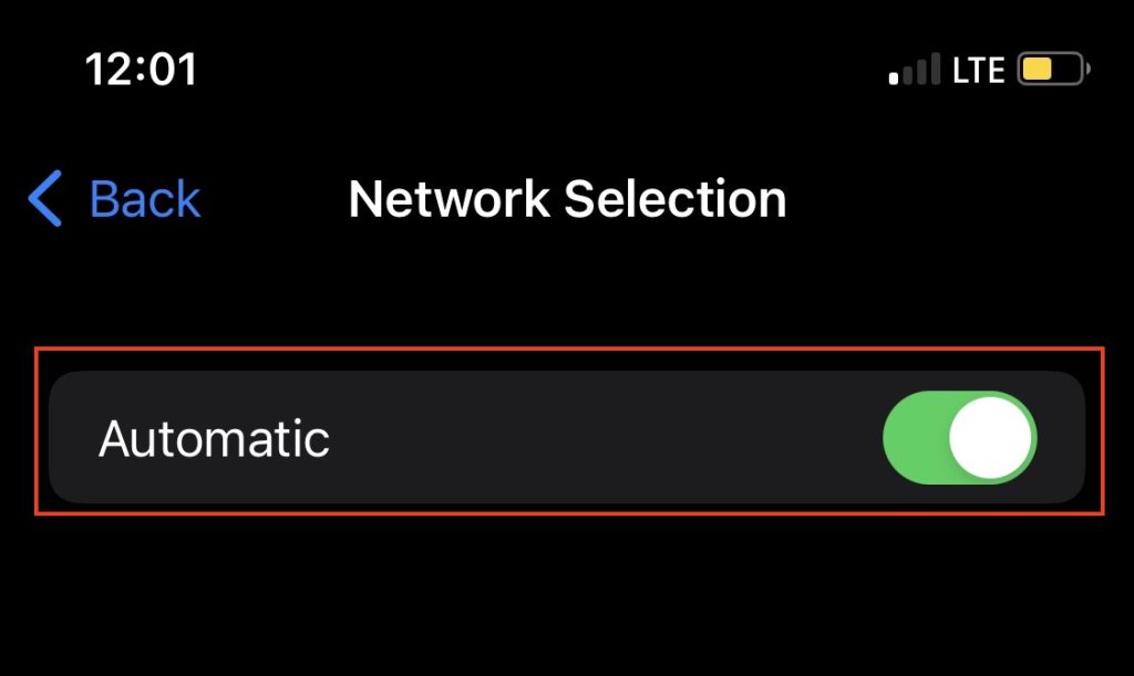 Automatic Network On