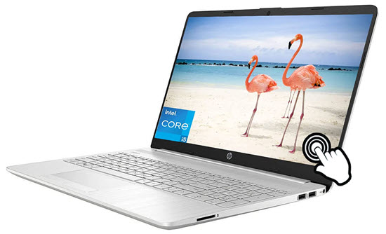 HP HD Touchscreen Laptop For Seniors