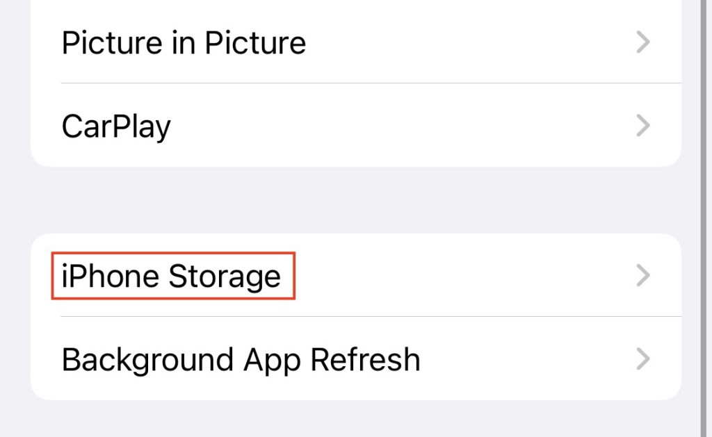 IPhone Storage