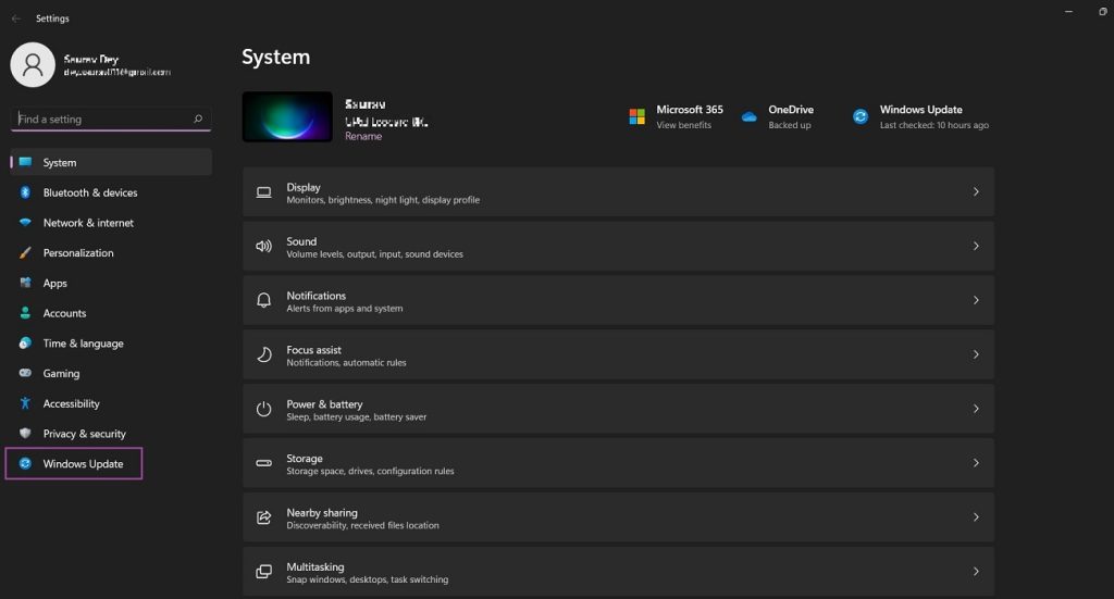 Enter Windows Settings for Fixing Input Signal Out of Range 