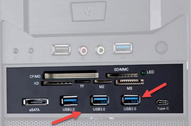 CPU Front USB Ports