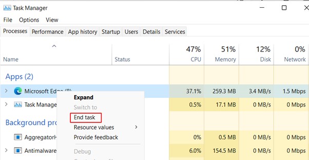 End Tasks Save Laptop Battery