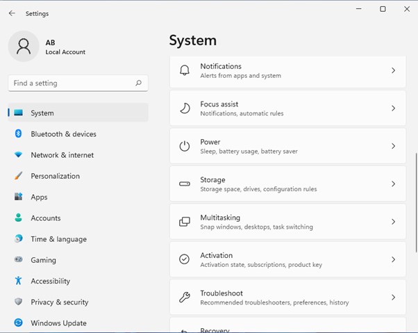 Power Settings In Windows