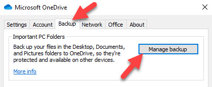 Backup Folder Option