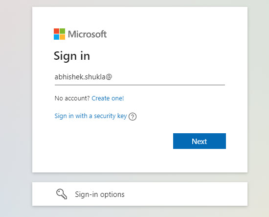 Office 365 Login Prompt