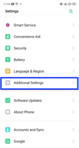 Oppo Settings 1