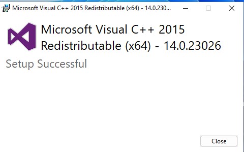 Visual Studio Success Installation