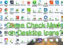 Green Check Mark on Desktop icons – How to Remove it?