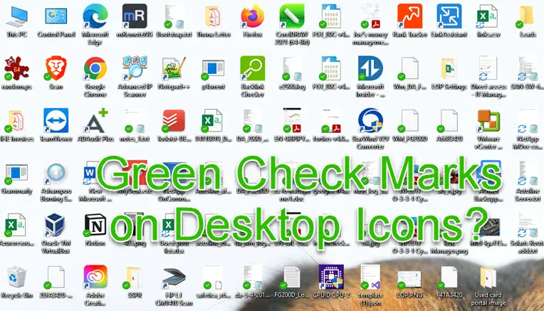 With Green Tick Marks In Desktop