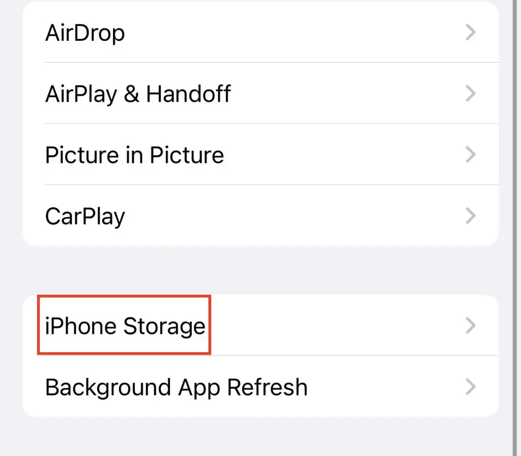 IPhone Storage