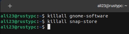 Killall Gnome Software