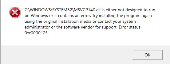 Msvcp140 Dll Was Not Found Origin