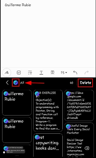 Delete All From Samsung Clipboard