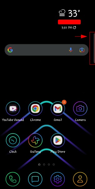 Edge Panel In Android Home Page