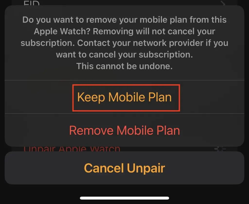 Keep Mobile Plan