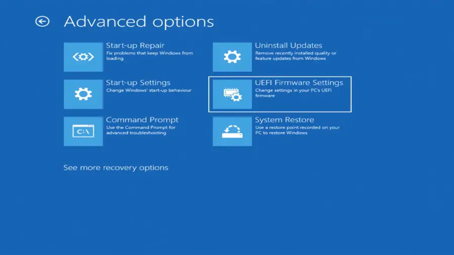 UEFI Firmware Settings