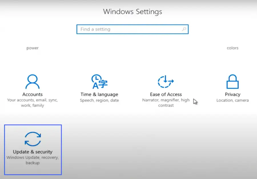 Windows 10 Update And Security