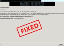 How To Fix Kali Linux Bad Archive Mirror Problem?