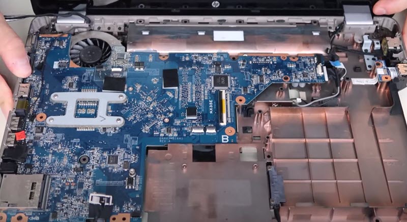 Replacing laptop motherboard