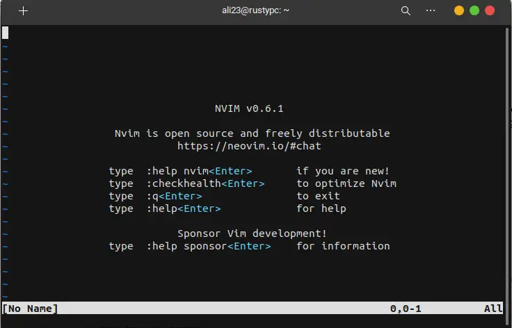 Neovim text editor