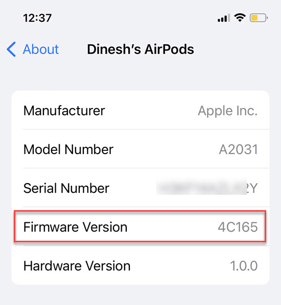 Airpod Firmware