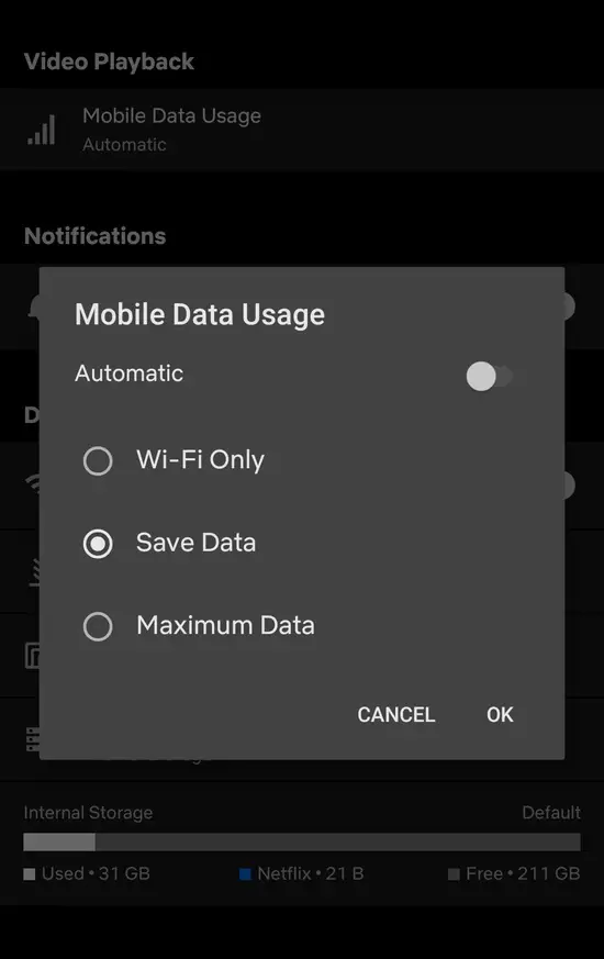 Change To Save Data