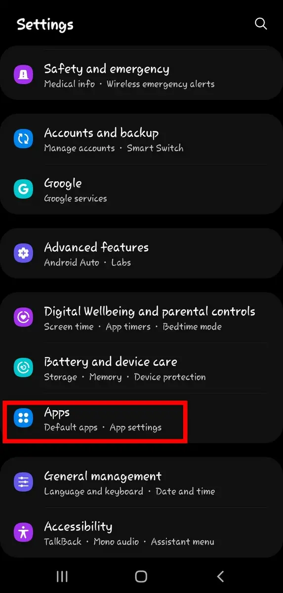 Open Apps