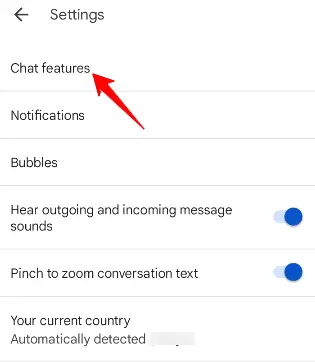 Chat features