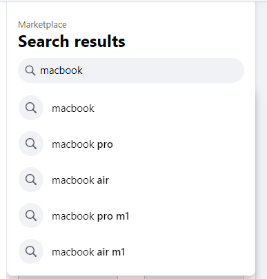 Search macbook