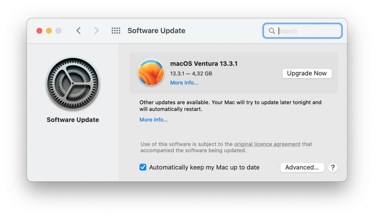 macOS Software Update