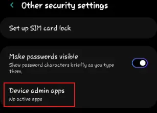 Device admin apps