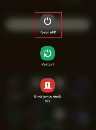 Power off option