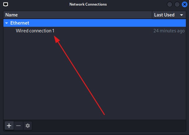 Wired Connection Settings