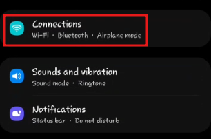 connection settings