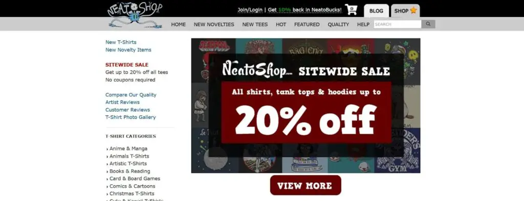 NeatoShop - A ThinkGeek alternative 