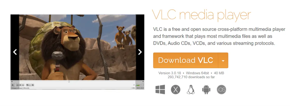 vlc platform support 